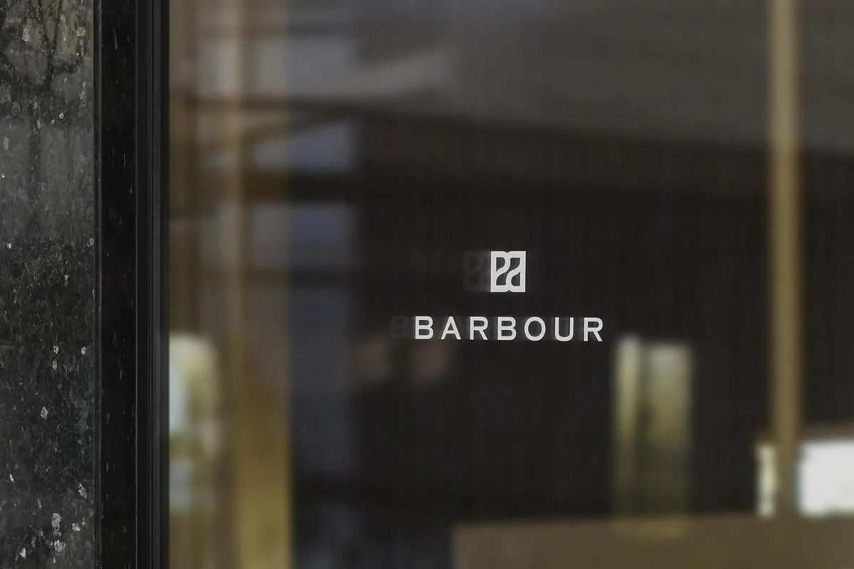 Fashion Store Glass Logo Mockup