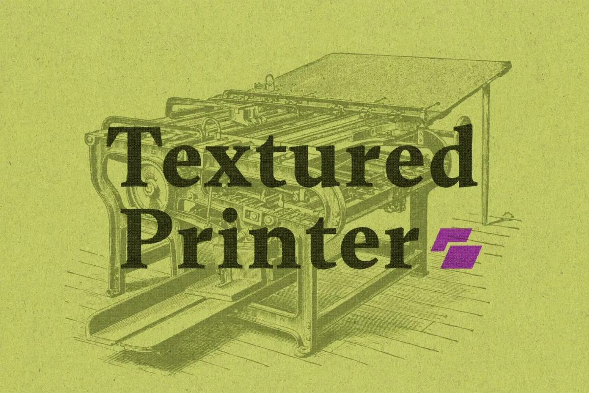 Textured Print Text & Logo Effect