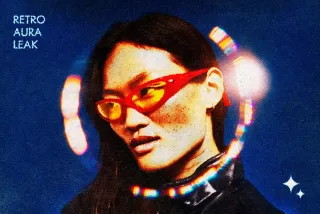 Retro Aura Leak Photo Effect