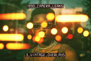 1990 Camera Leaks Photo Effect