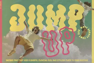 Jump Up — Wavy Groovy Font Duo