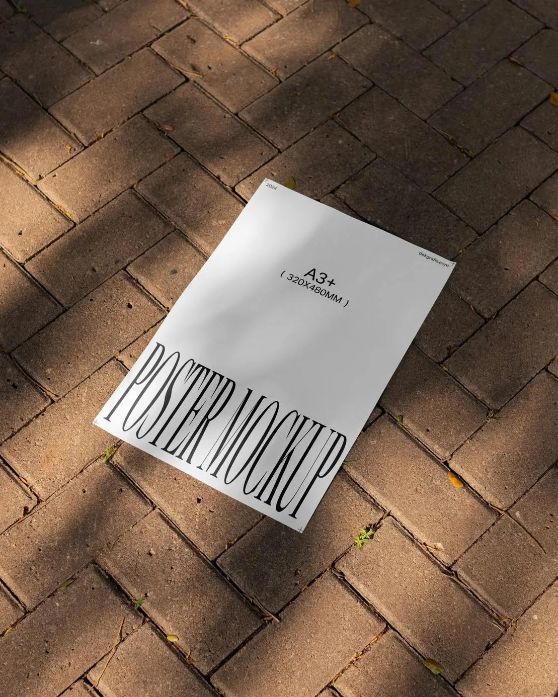 Paving Tiles A3 Poster Mockup