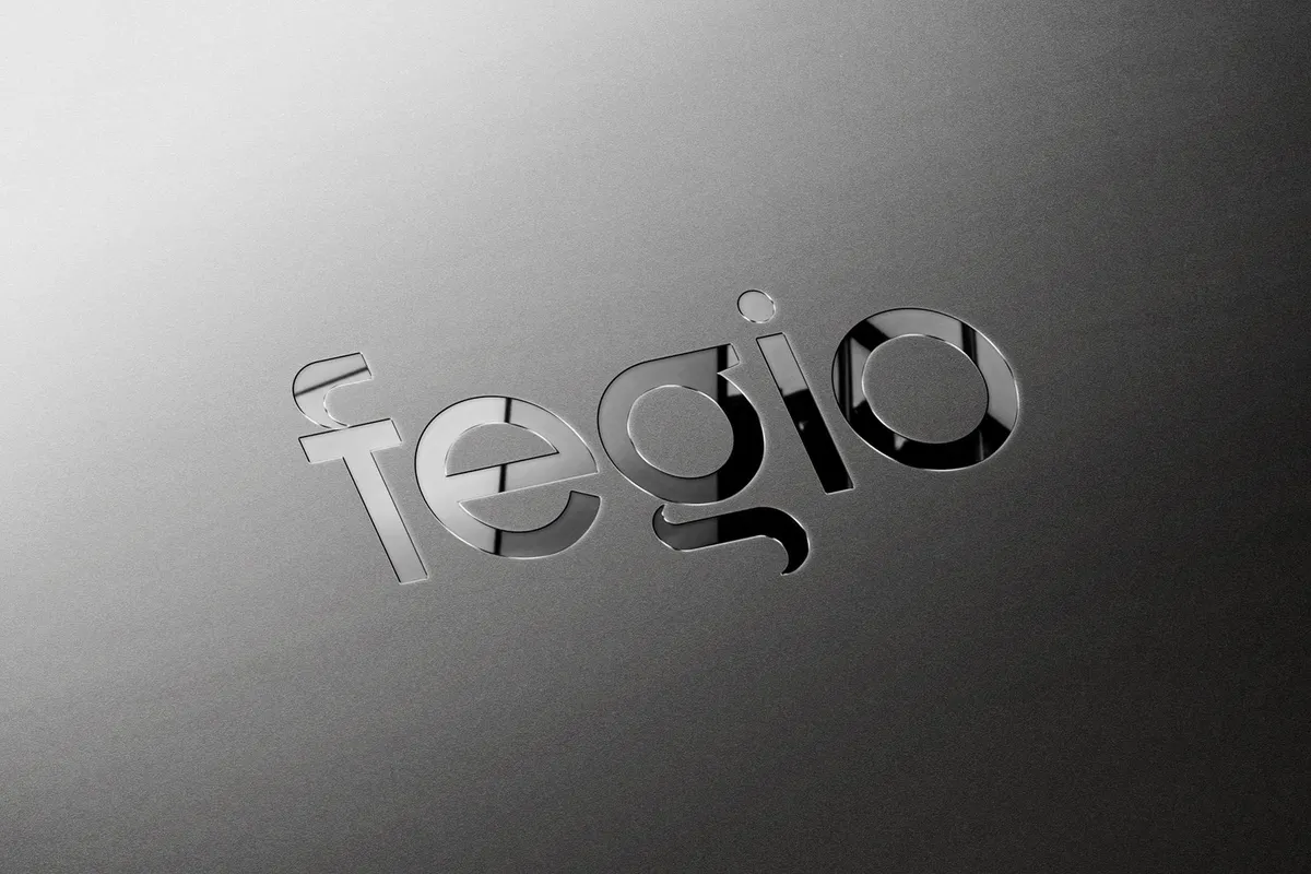Debossed Glass & Metal Mockup