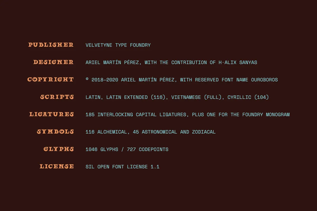Ouroboros — Free Art Nouveau Display Font