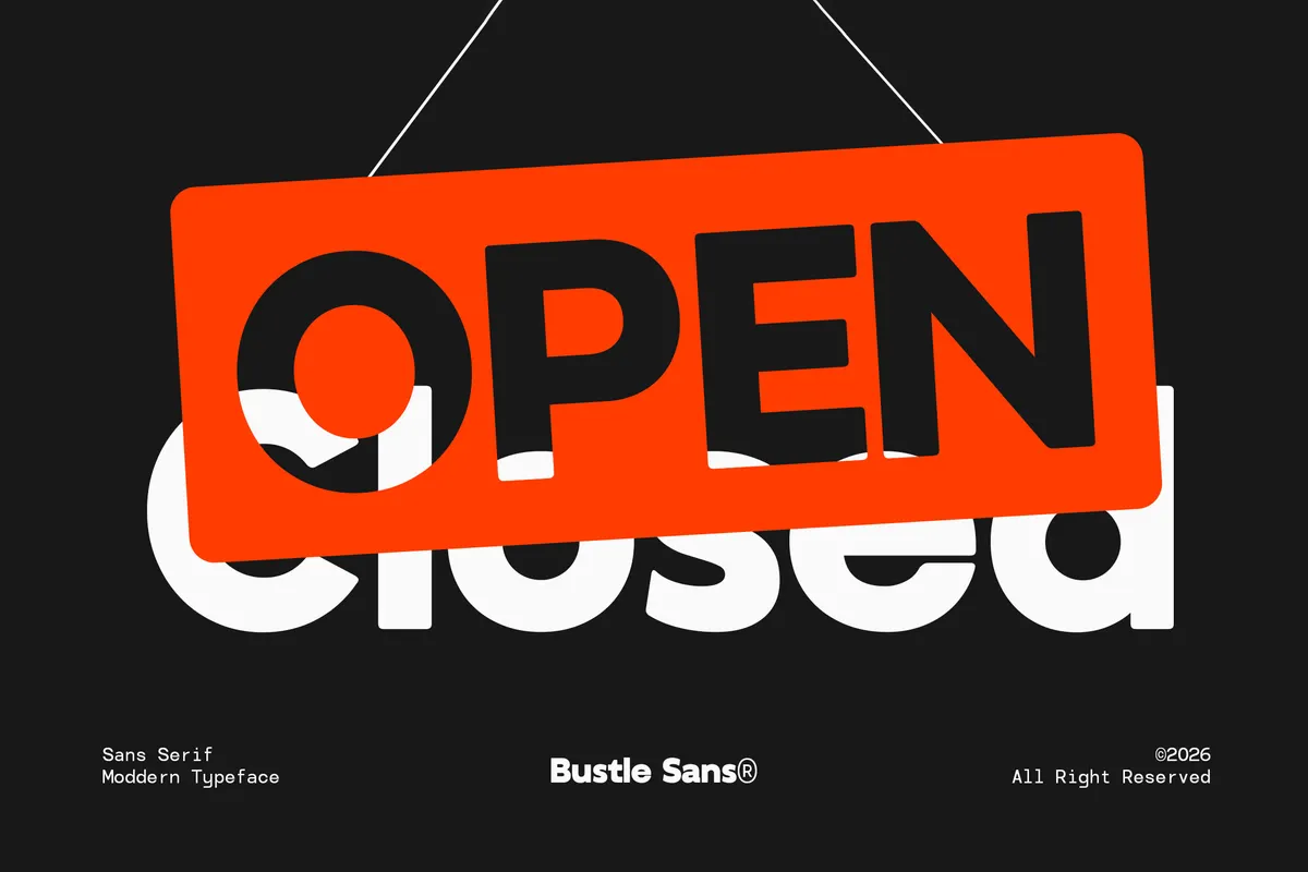 GC Bustle Sans - Modern Variable Sans Font
