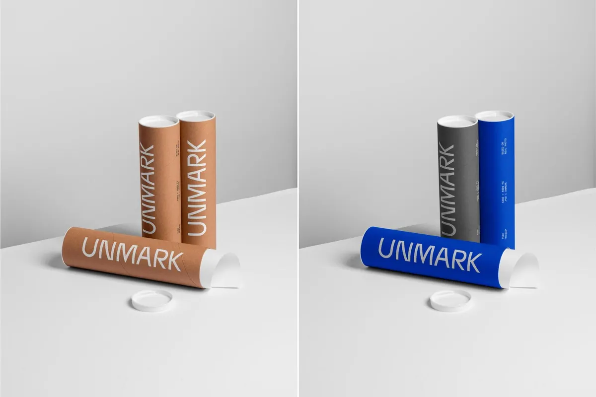 Poster Tubes Branding Mockup