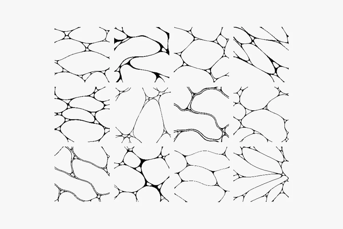 Micro Matter. Pixel Organic Vector Textures