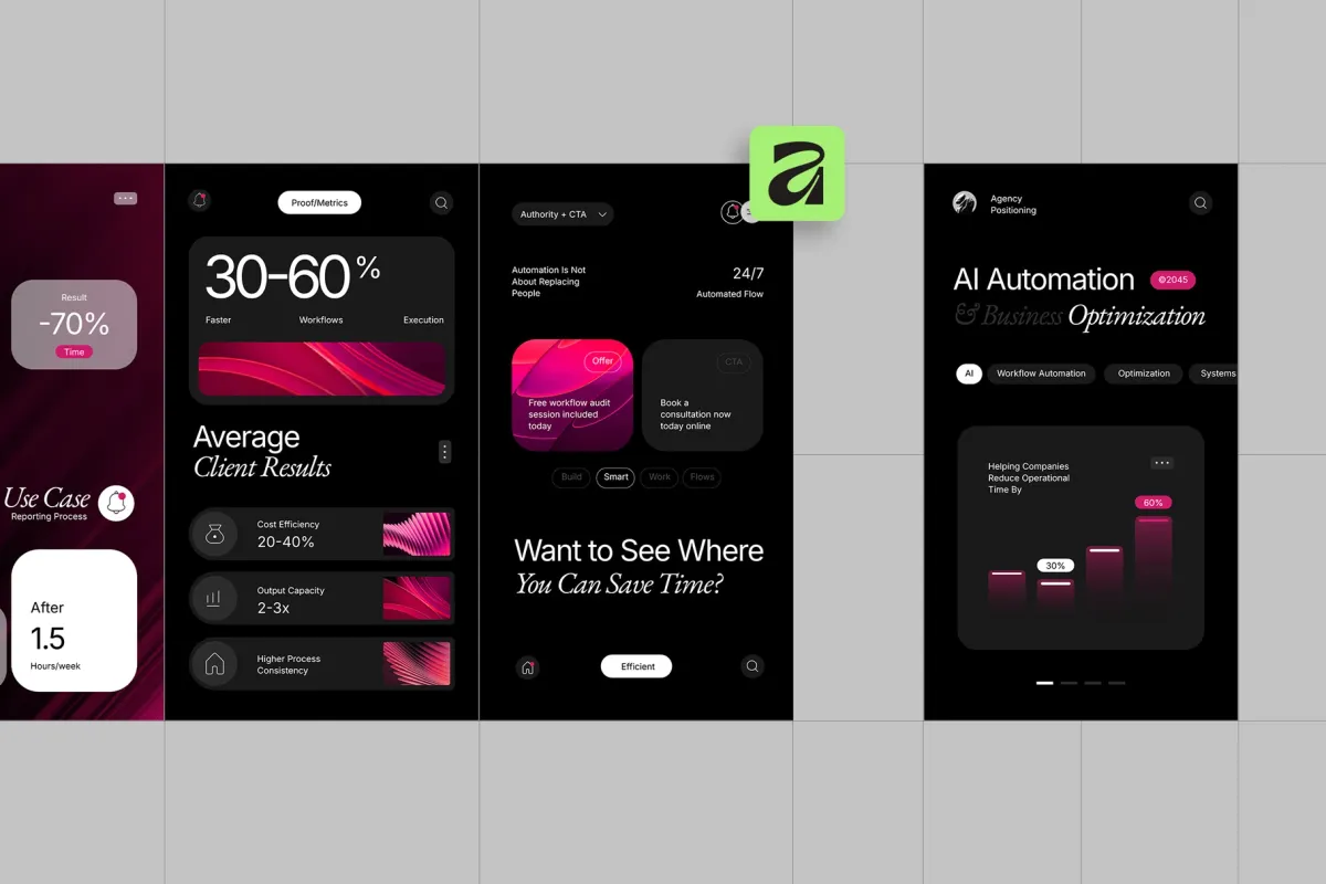 AI Services Instagram Template Pack for Affinity