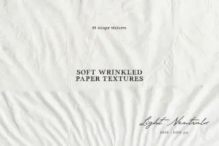 Soft Wrinkled Paper Textures: Light