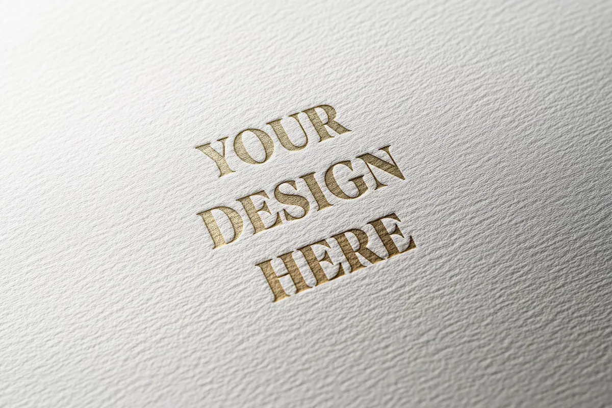 Gold Logo Mockup