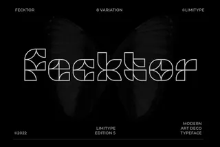 Fecktor — Modern Art Deco Font