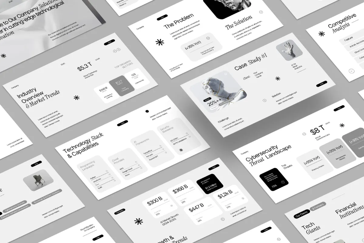 Interactive Technology Business Company Powerpoint