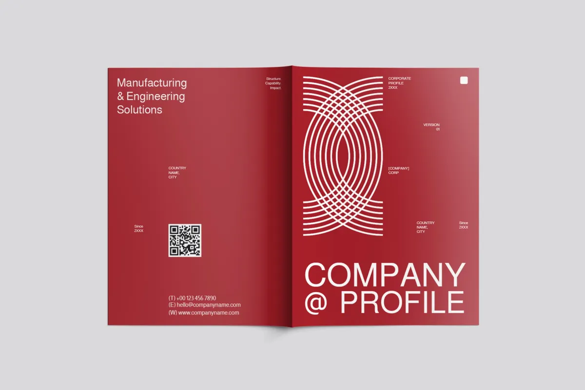 CANVA Editorial Company Profile Brochure - RELL