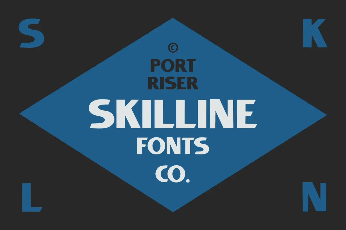 SFC Port Riser - Nautical Display Font