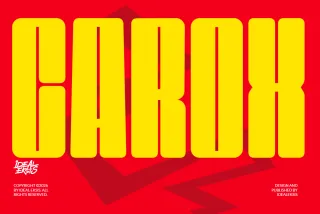 Carox - Rounded Heavy Sans Serif Font