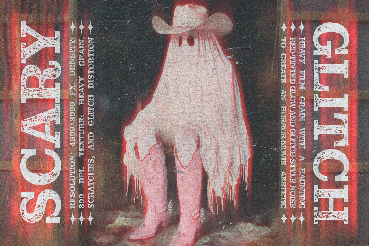 Horror Glitch Photo Effect