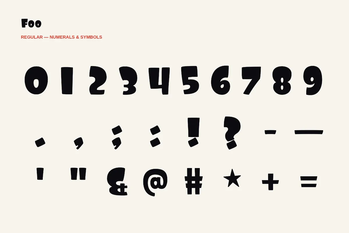 Foo - Funny Groovy Font