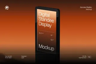 Digital Standee Display Mockup