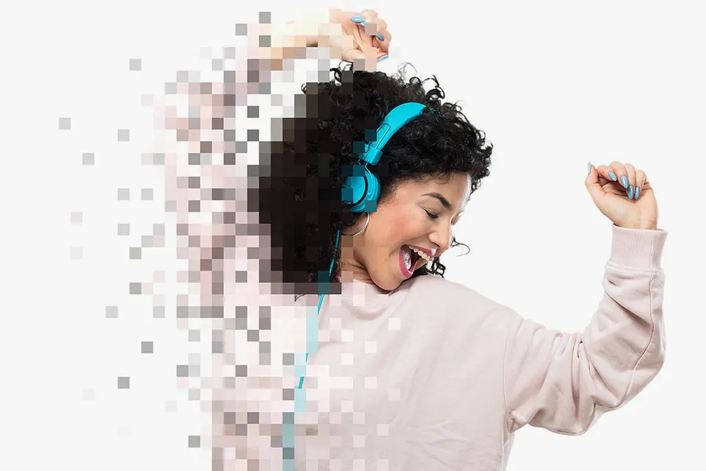 Pixel Dispersion Photo Effect
