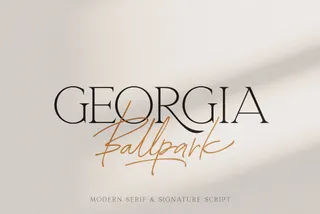 Georgia Ballpark Font Duo