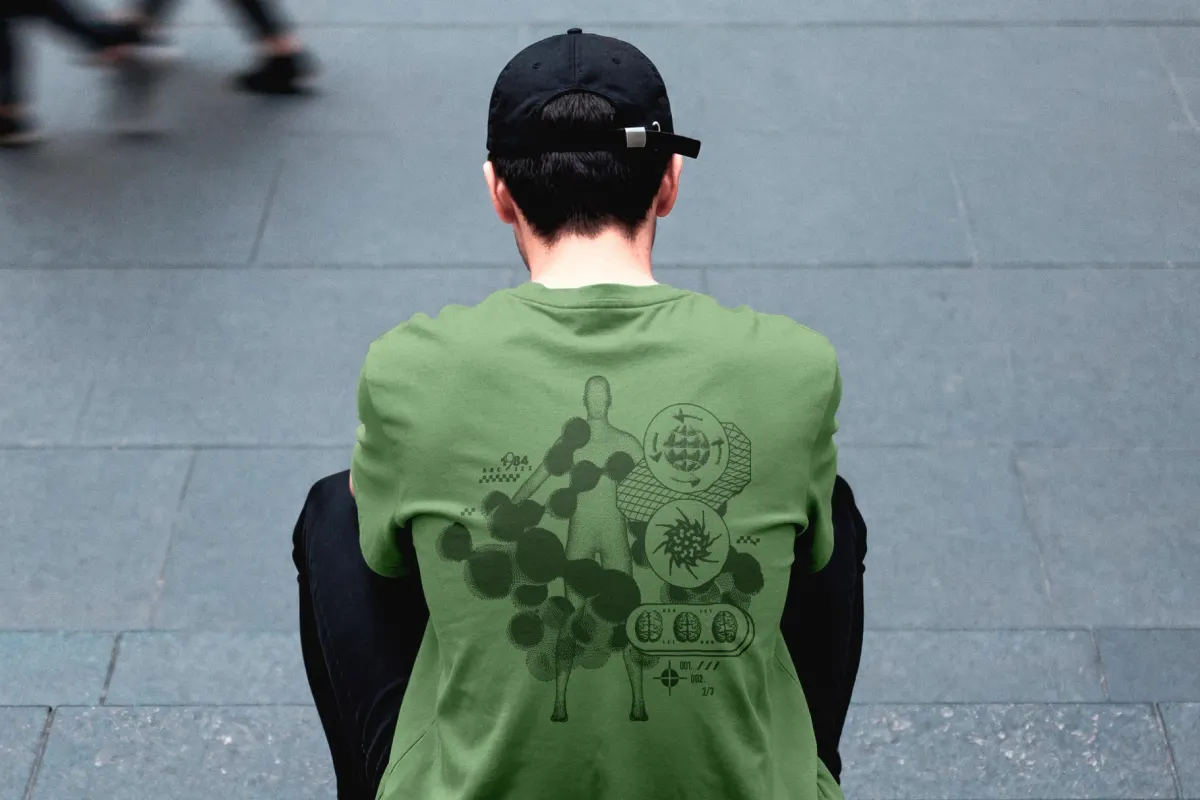 Streetwear Back Print T-Shirt Mockup