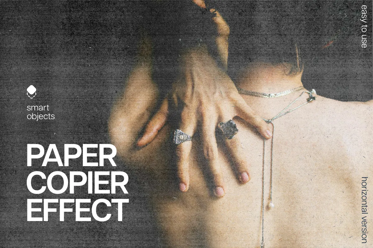 Paper Copier Photo Effect