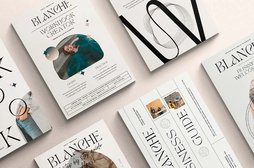 Blanche CANVA eBook/Magazine Creator