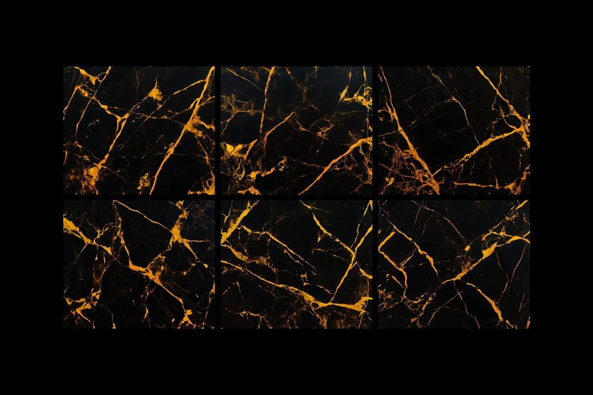 Black Gold Marble Textures