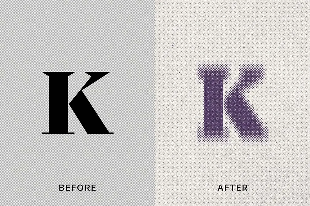 Blurred Dots Text Effect