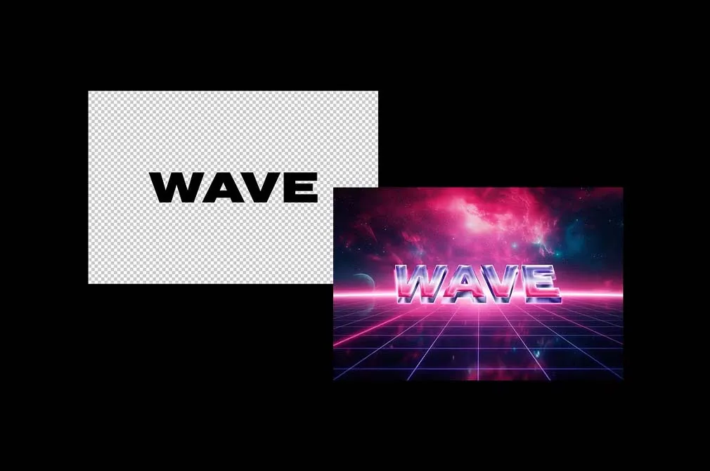 Retrowave Text Effect