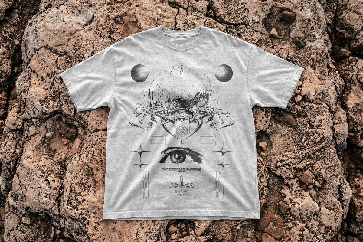 T-Shirt Mockup on Stone