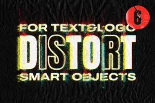 Glitch Distort Text & Logo Effect