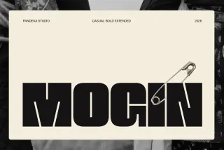 Mogin - Bold Extended Display Font