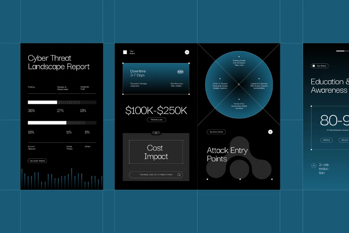 Cybersecurity Instagram Pack - Affinity Template