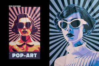Vintage Pop Art Poster Effect
