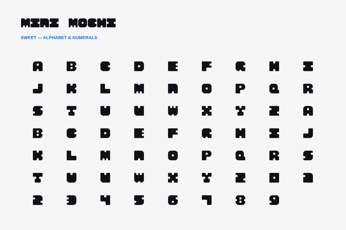 Mini Mochi - Groovy Font Family