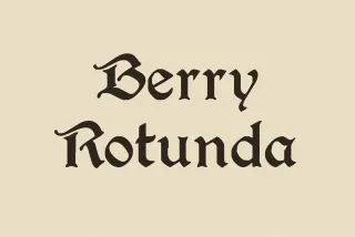 Berry Rotunda - Medieval Fantasy Font