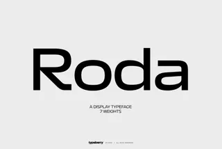Roda - Wide Rounded Sans Serif Font Family