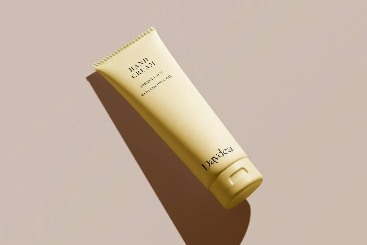 Face & Hand Cream Tube Mockup