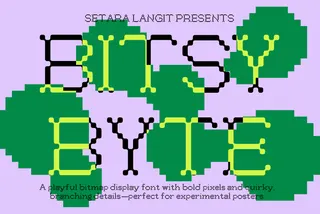 Bitsy Byte – Pixel Inspired Display Font