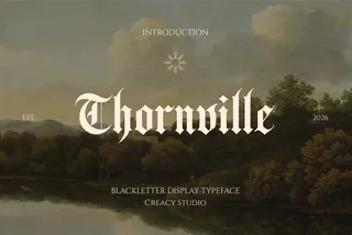 Thornville - Ornamental Blackletter Font