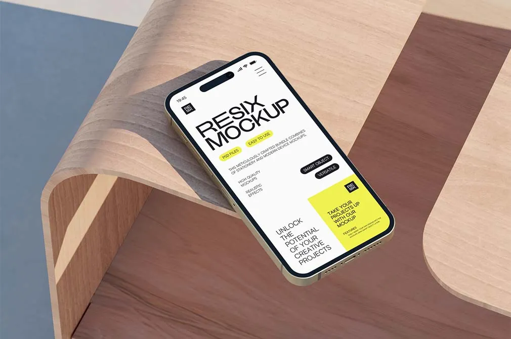 iPhone 15 Pro Screen Mockup