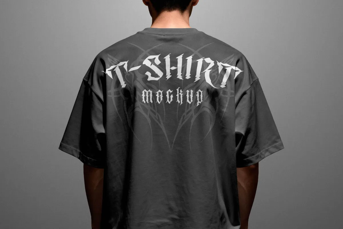T-Shirt Mockup Back View