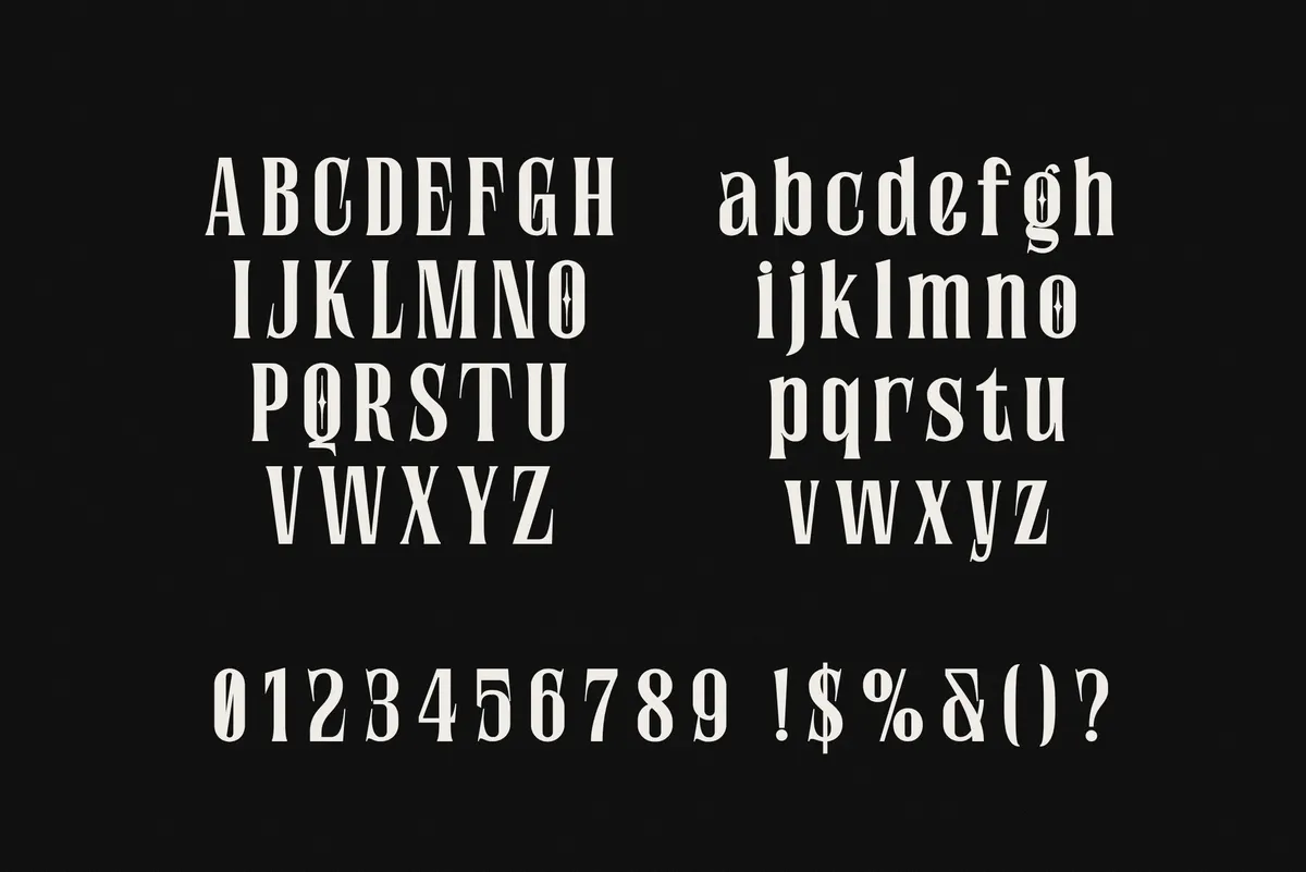 Brosche - Tall Condensed Serif Font