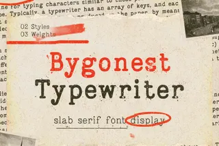 Bygonest Typewriter Font