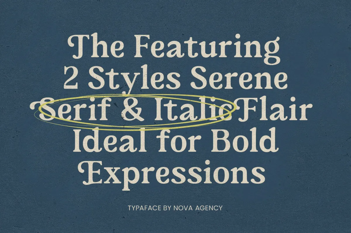 Nova Agency - Bold Retro Serif Font
