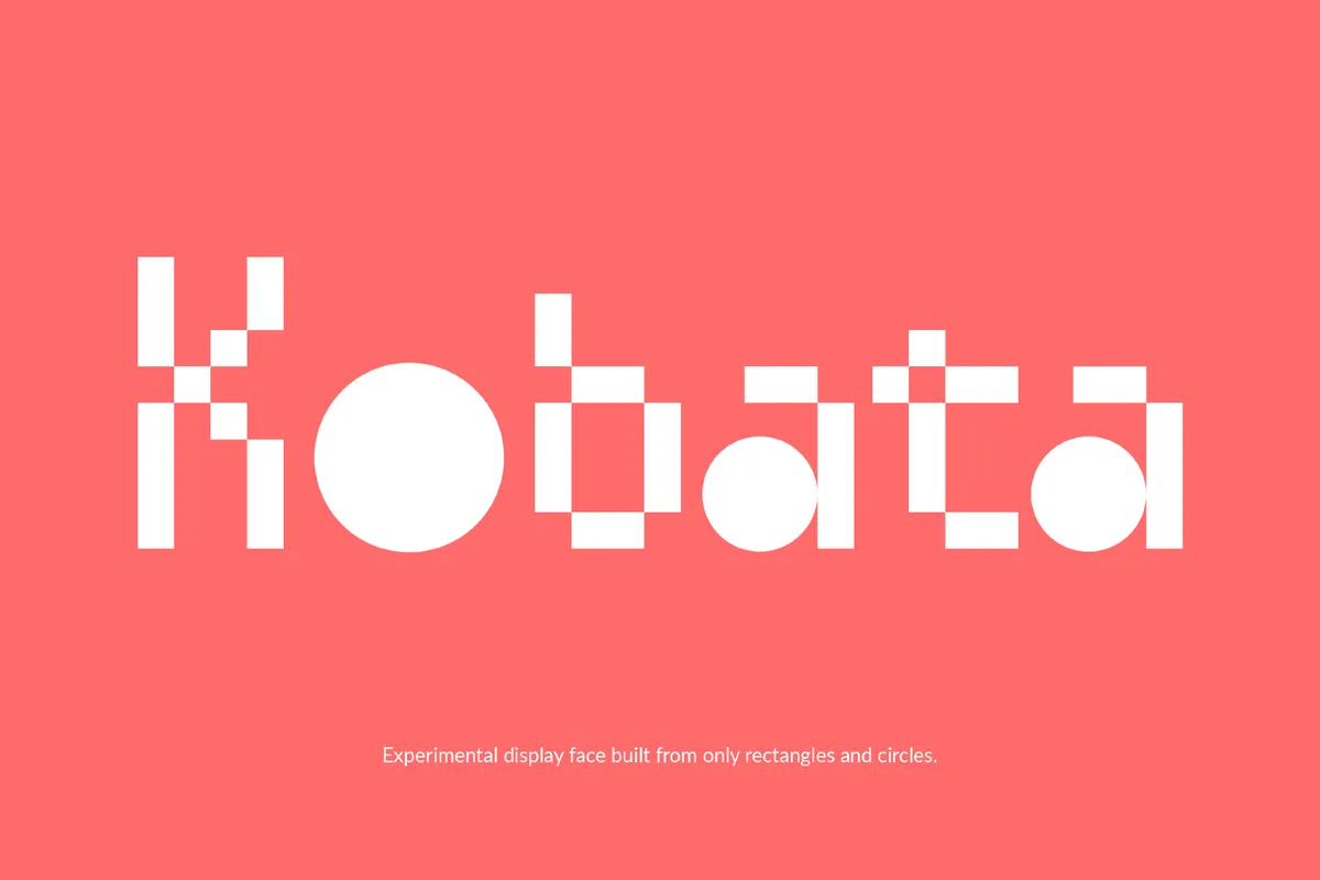Kobata - Pixel Bauhaus Font