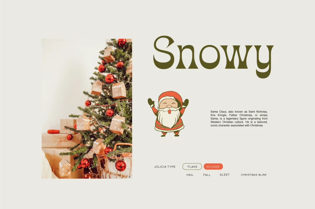 Christmas Blink - Festive Serif Font