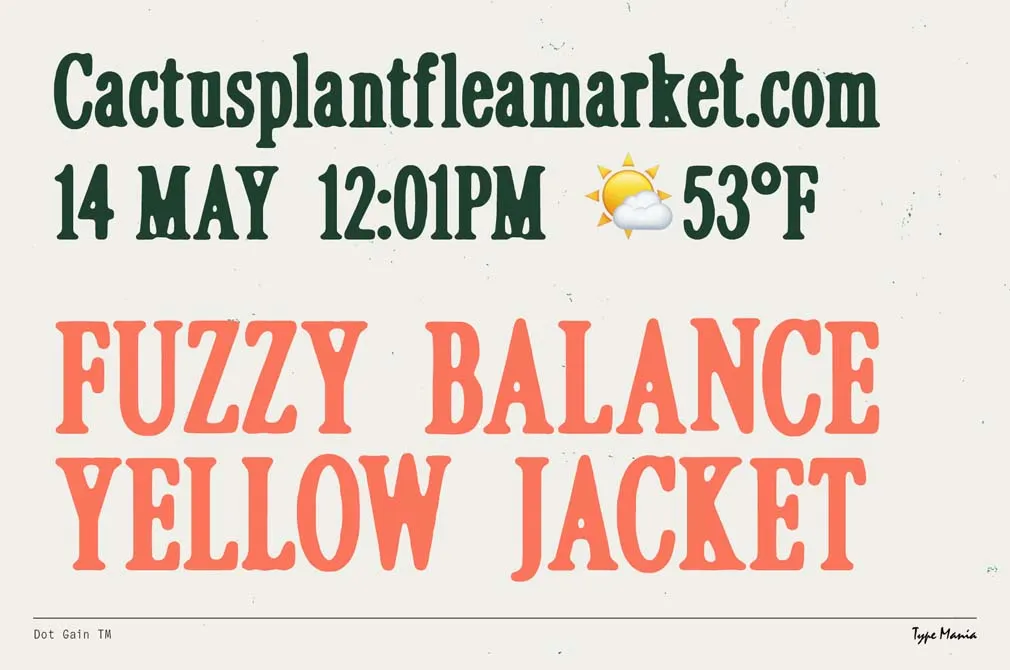Dot Gain TM — Cozy Serif