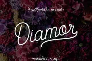 Diamor Script Monoline Font